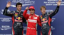 Mark Webber Fernando Alonso Sebastian Vettel - Formel 1 - GP Deutschland - 21. Juli 2012