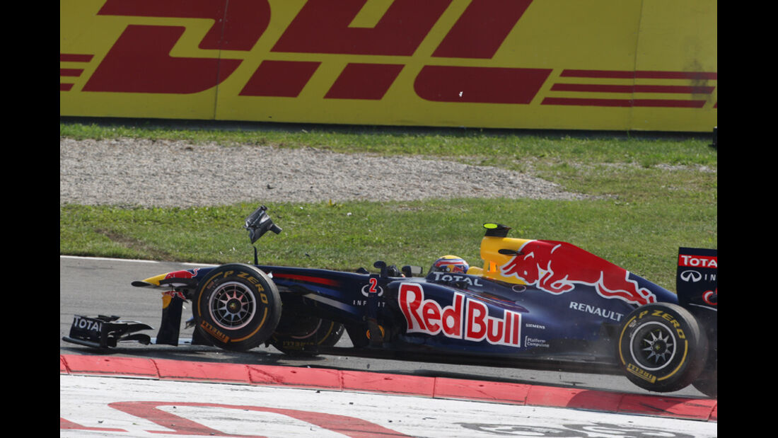 Mark Webber GP Italien Crashs 2011