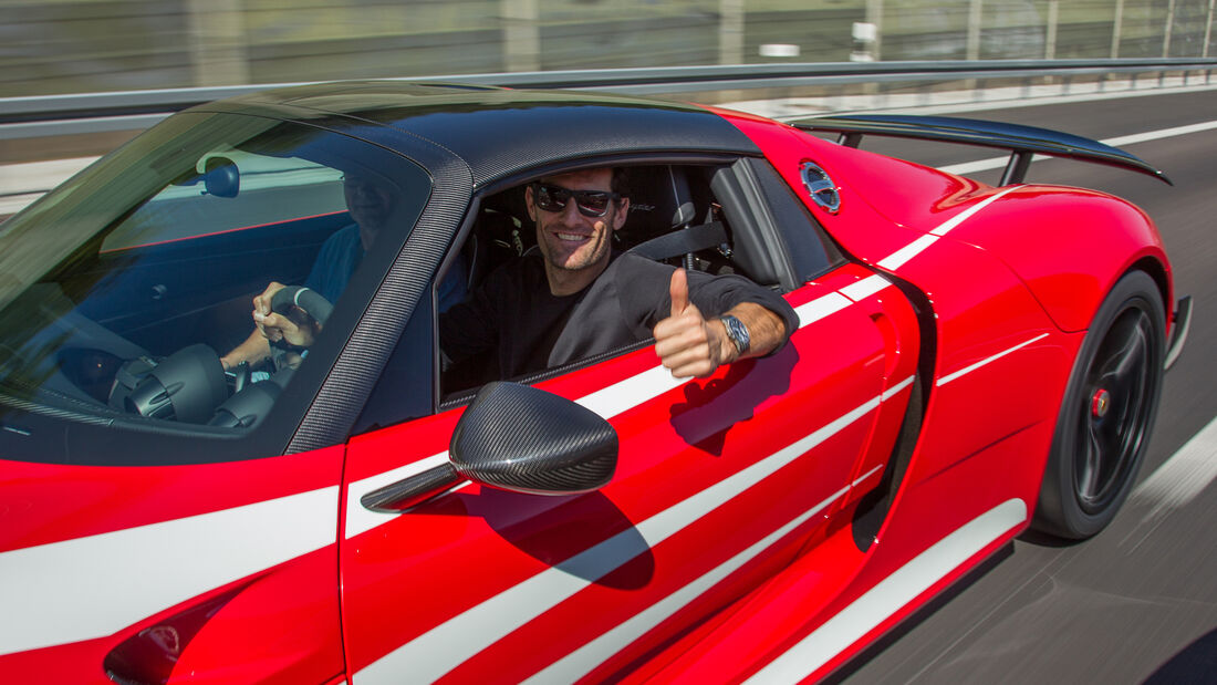 Mark Webber - Porsche 918 Spyder - Zuffenhausen 2015