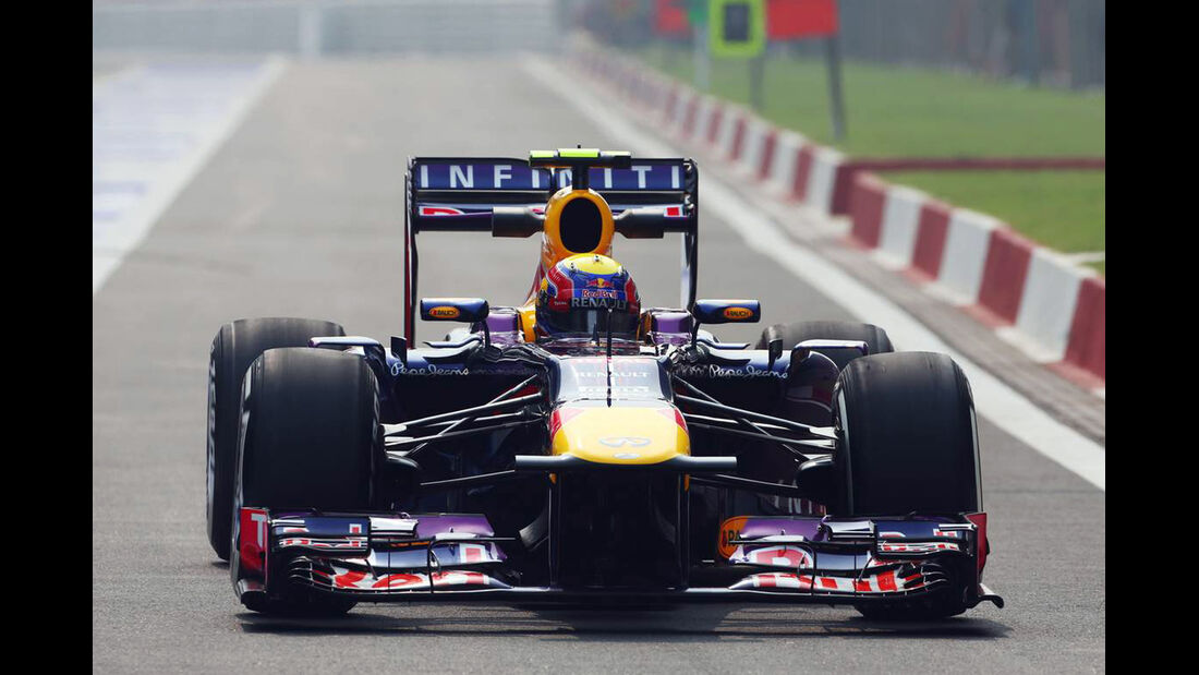Mark Webber - Red Bull  - Formel 1 - GP Indien - 25. Oktober 2013