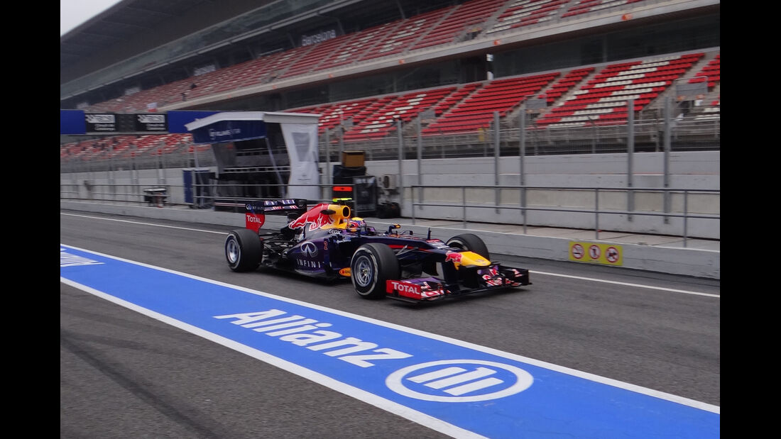 Mark Webber - Red Bull - Formel 1 - Test - Barcelona - 21. Februar 2013