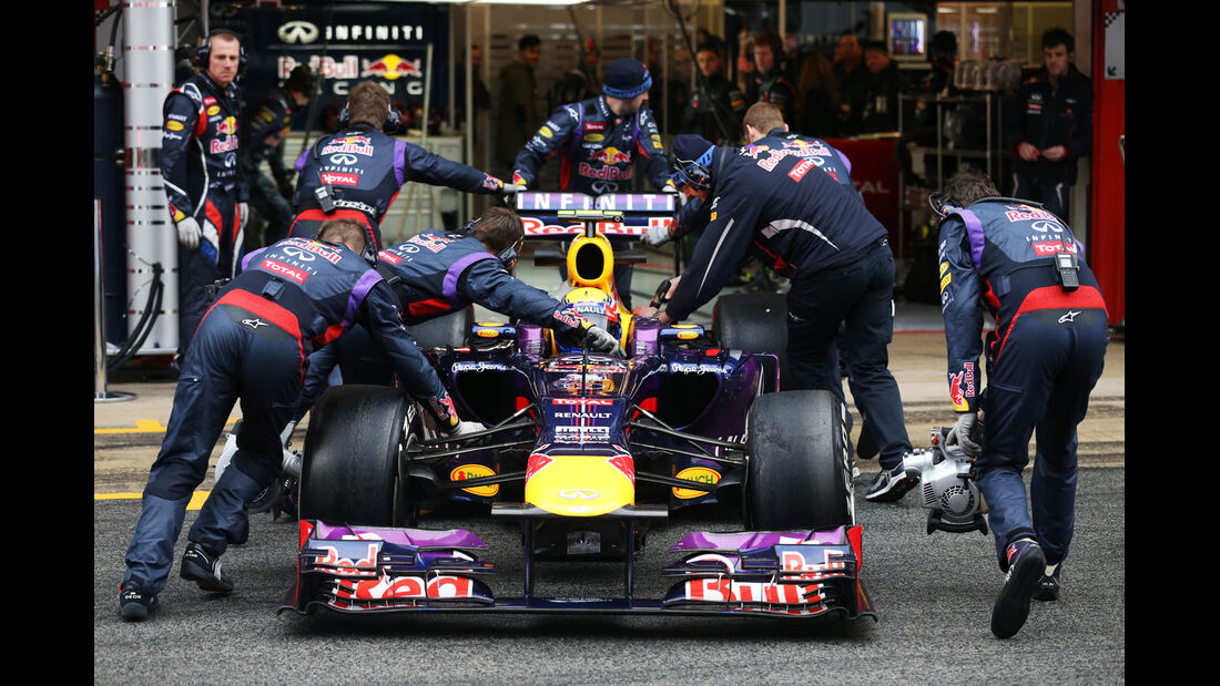 Mark Webber, Red Bull, Formel 1-Test, Barcelona, 22. Februar 2013