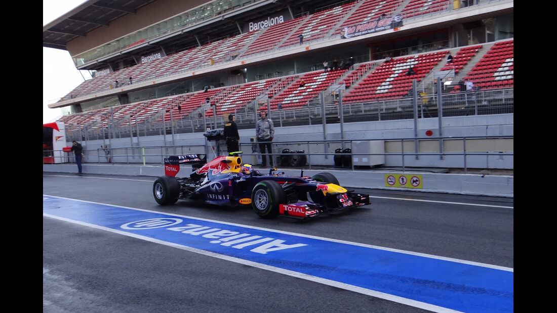 Mark Webber - Red Bull - Formel 1 - Test - Barcelona - 28. Februar 2013