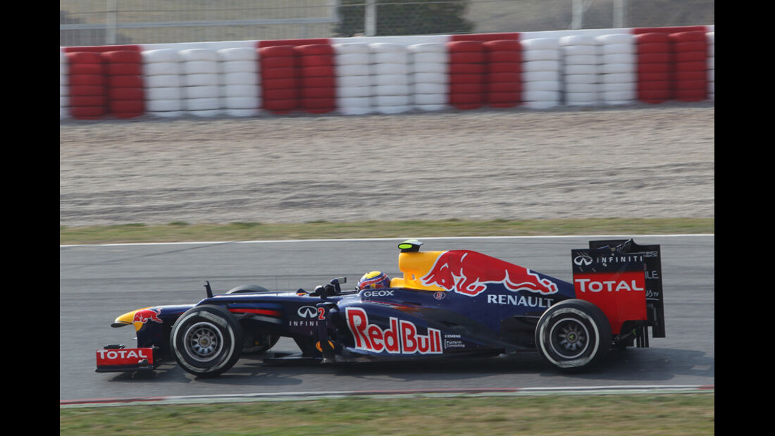 Mark Webber - Red Bull - Formel 1-Test Barcelona - 3. März 2012