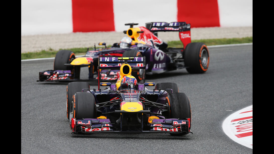 Mark Webber - Sebastian Vettel - Red Bull - Formel 1 - GP Spanien - 10. Mai 2013