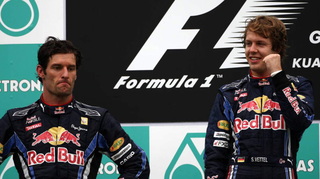 Mark Webber und Sebastian Vettel