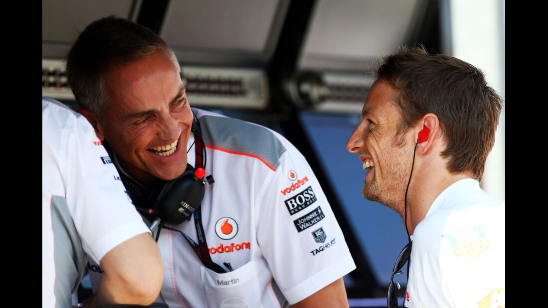 Martin Whitmarsh & Jenson Button - McLaren - Formel 1 - GP Ungarn - 26. Juli 2013