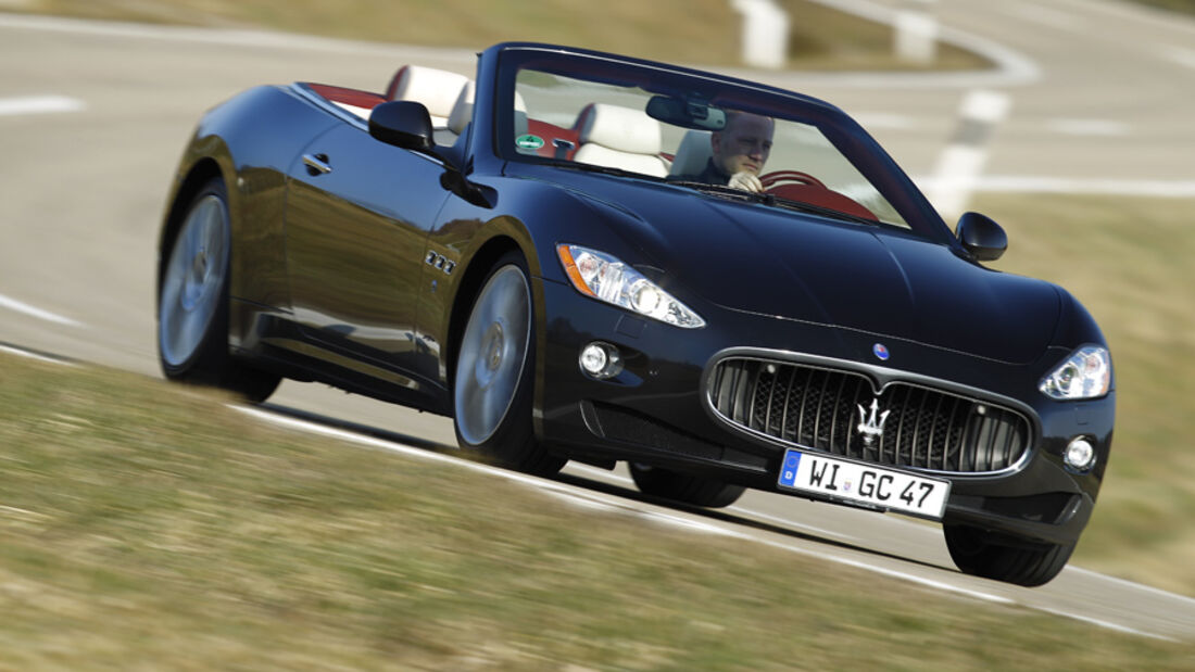 Maserati GranCabrio, Frontansicht, Fahrt