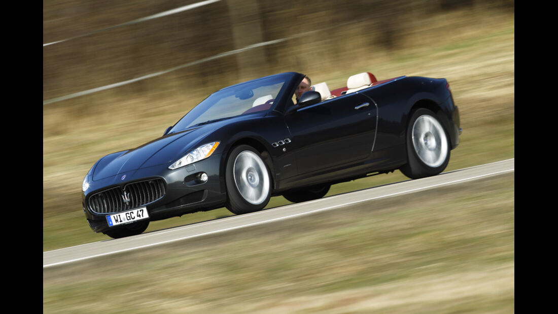 Maserati GranCabrio, Frontansicht, Fahrt
