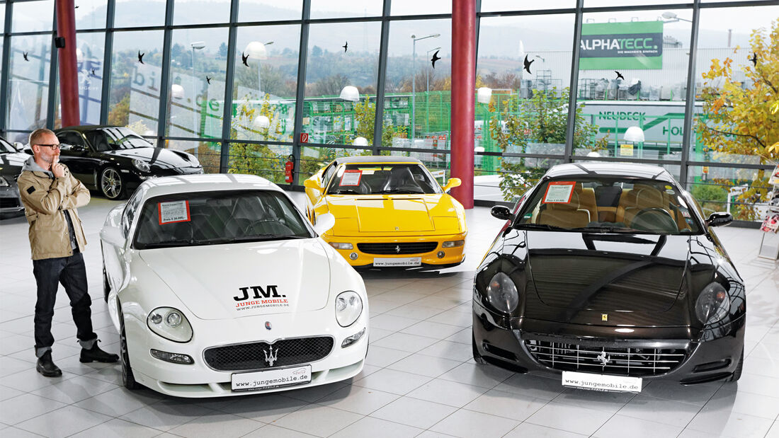 Maserati Gransport, Ferrari 355 GTS, Ferrari 612 Scaglietti F1