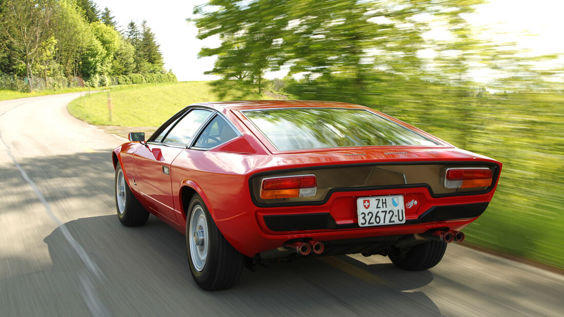 Maserati Khamsin, Heckansicht