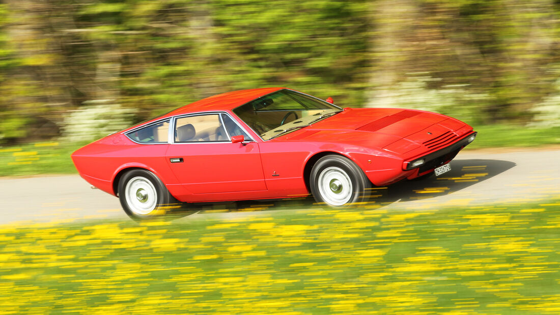 Maserati Khamsin, Seitenansicht