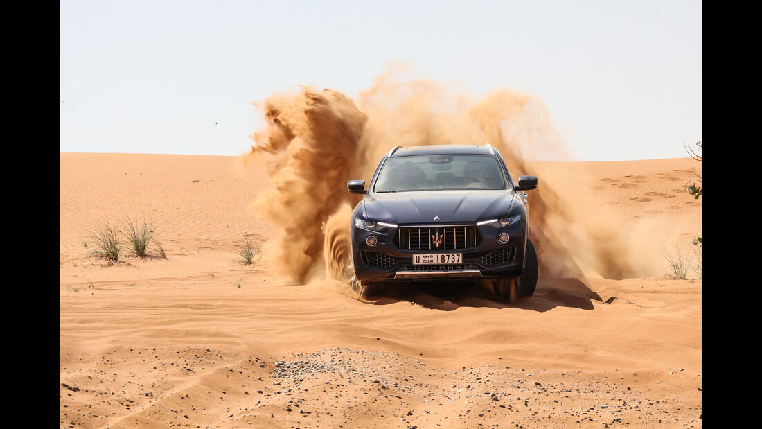 Maserati Levante Modelljahr 2018 Offroad Wüste Dubai