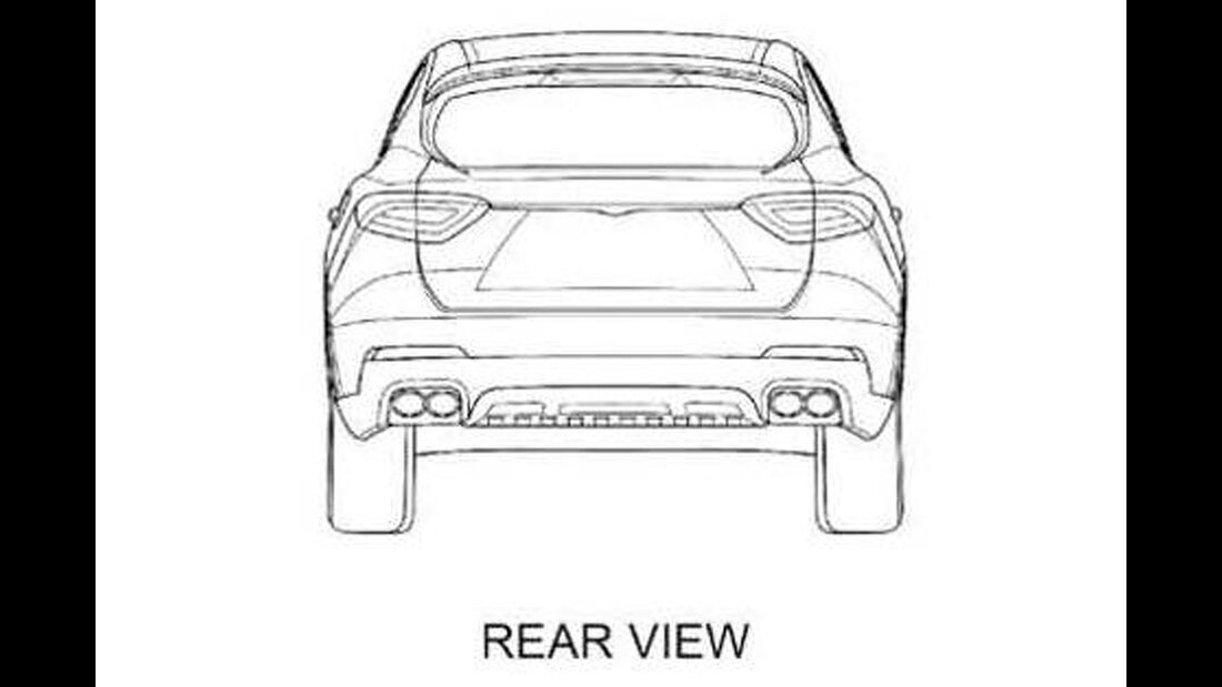 Maserati Levante Patentamtzeichnungen