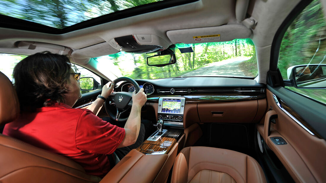 Maserati Quattroporte Diesel, Cockpit, Fahrersicht