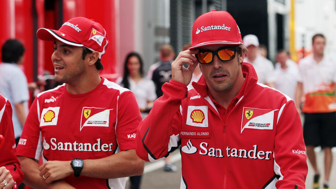 Massa & Alonso - Ferrari - Formel 1 - Budapest - GP Ungarn - 26. Juli 2012