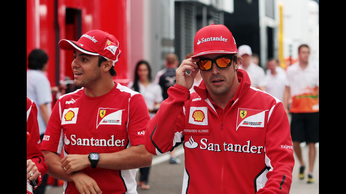 Massa & Alonso - Ferrari - Formel 1 - Budapest - GP Ungarn - 26. Juli 2012