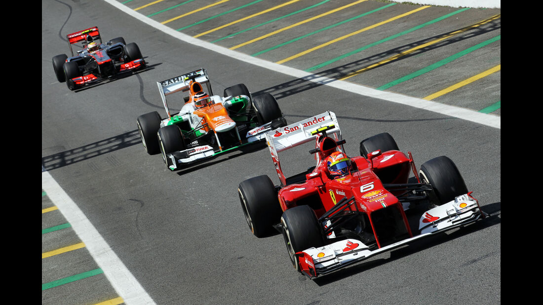 Massa, Hülkenberg & Hamilton - Formel 1 - GP Brasilien - Sao Paulo - 23. November 2012
