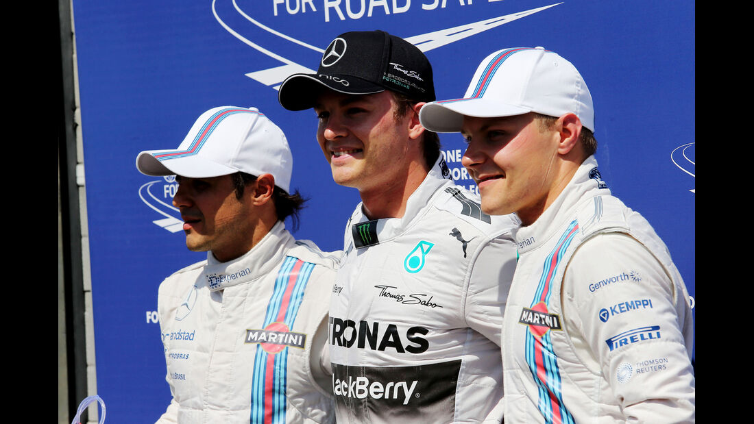 Massa, Rosberg & Bottas - Formel 1 - GP Deutschland - Hockenheim - 19. Juli 2014