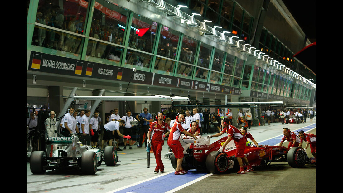 Massa & Rosberg - Formel 1 - GP Singapur - 22. September 2012
