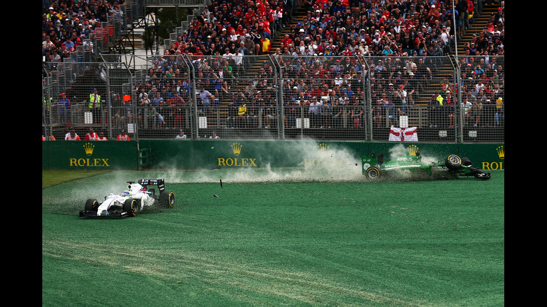 Massa vs. Kobayashi - GP Australien - Crashs 2014