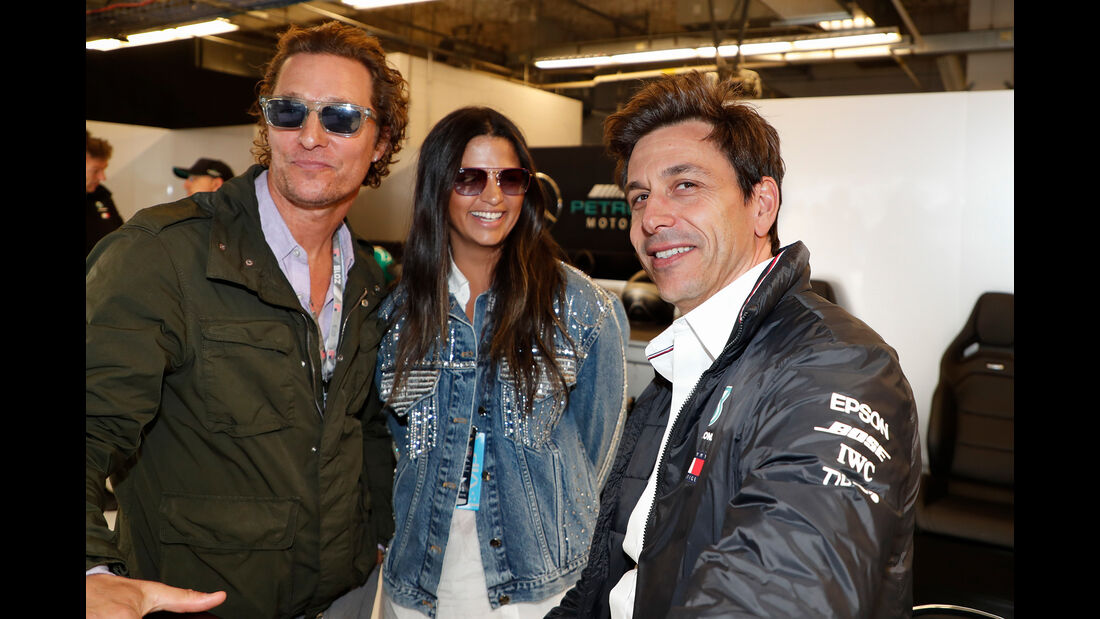 Matthew McConaughey & Toto Wolff - Formel 1 - GP USA - Austin - 20. Oktober 2018