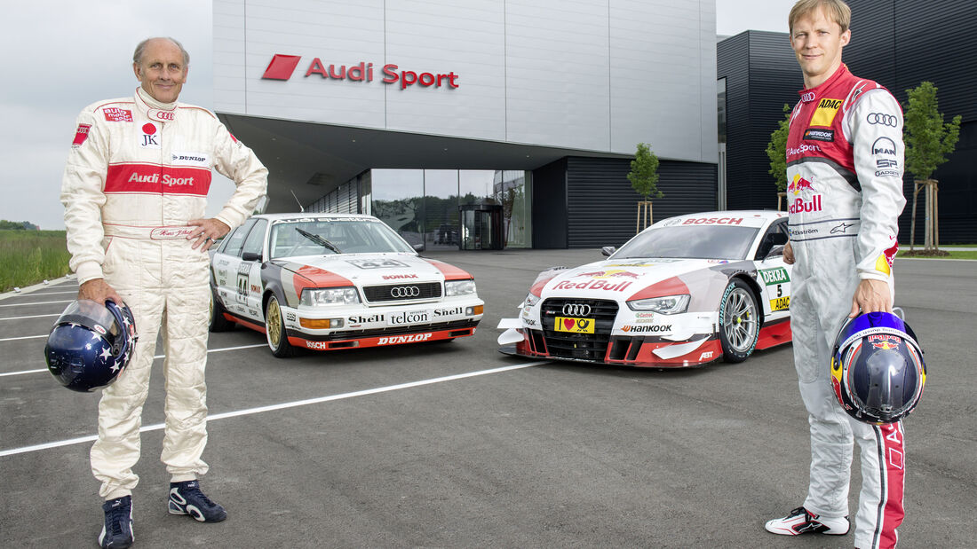 Mattias Ekström & Hans-Joachim Stuck - Audi DTM - Retro-Design - Norisring 2015