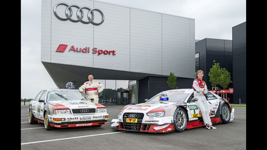 Mattias Ekström & Hans-Joachim Stuck - Audi DTM - Retro-Design - Norisring 2015