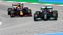 Max Verstapen - Lewis Hamilton - Formel 1 - GP Spanien 2021 - Barcelona - Rennen