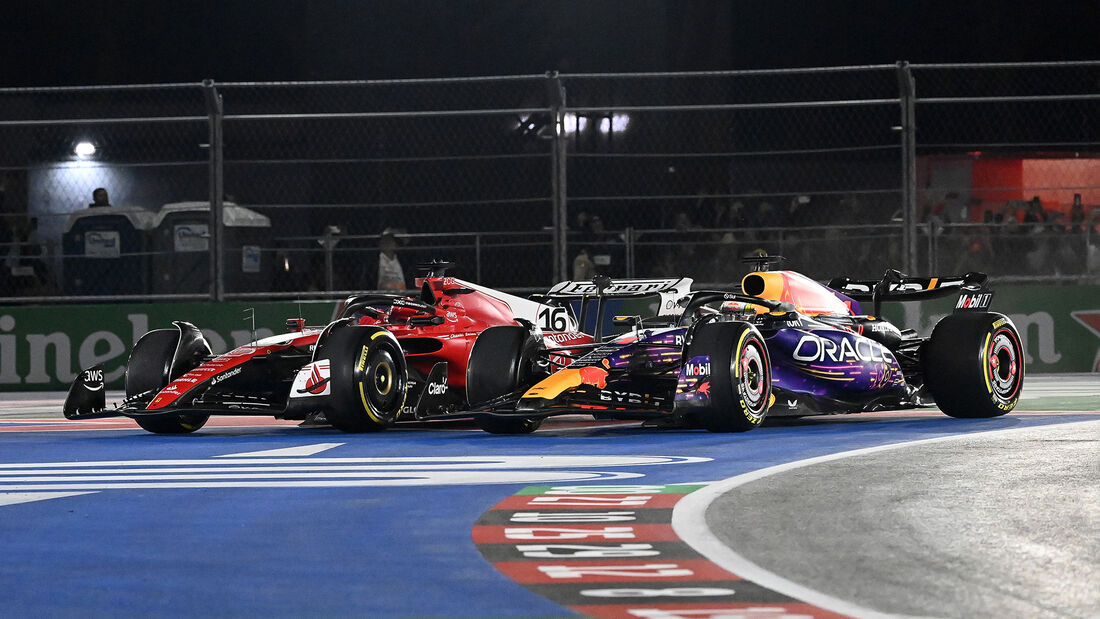 Max Verstappen - Charles Leclerc - Red Bull - Ferrari - GP Las Vegas 2023 - Las Vegas - Formel 1