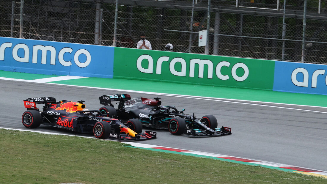 Max Verstappen - Lewis Hamilton - Formel 1 - GP Spanien 2021 - Barcelona - Rennen