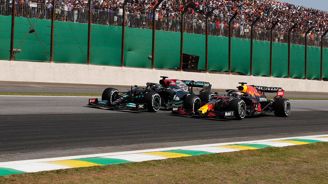 Max Verstappen - Lewis Hamilton - GP Brasilien 2021 - Sao Paulo - Rennen
