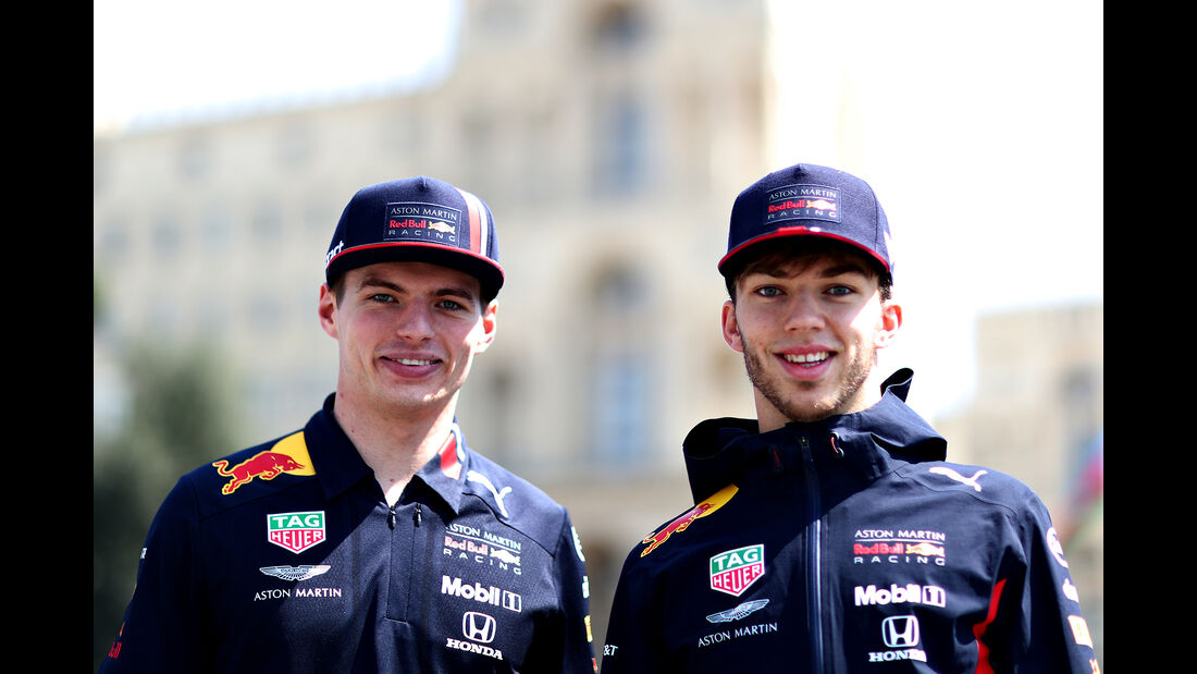 Max Verstappen & Pierre Gasly - Red Bull - Formel 1 - GP Aserbaidschan - Baku - 26. April 2019