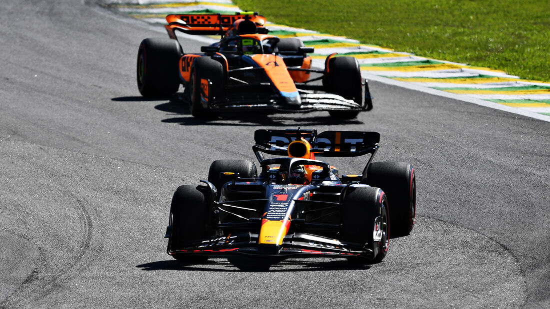 Max Verstappen - Red Bull - Lando Norris - McLaren - GP Brasilien 2023 - Sao Paulo - Formel 1