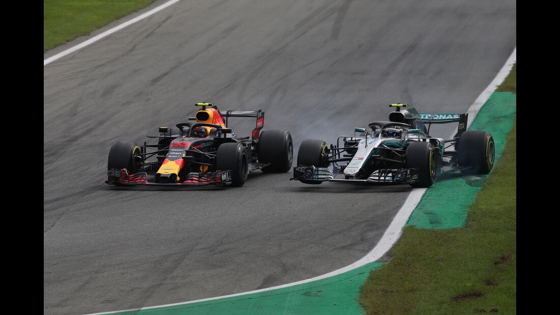 Max Verstappen - Red Bull - Valtteri Bottas - Mercedes - Formel 1 - GP Italien - 02. September 2018