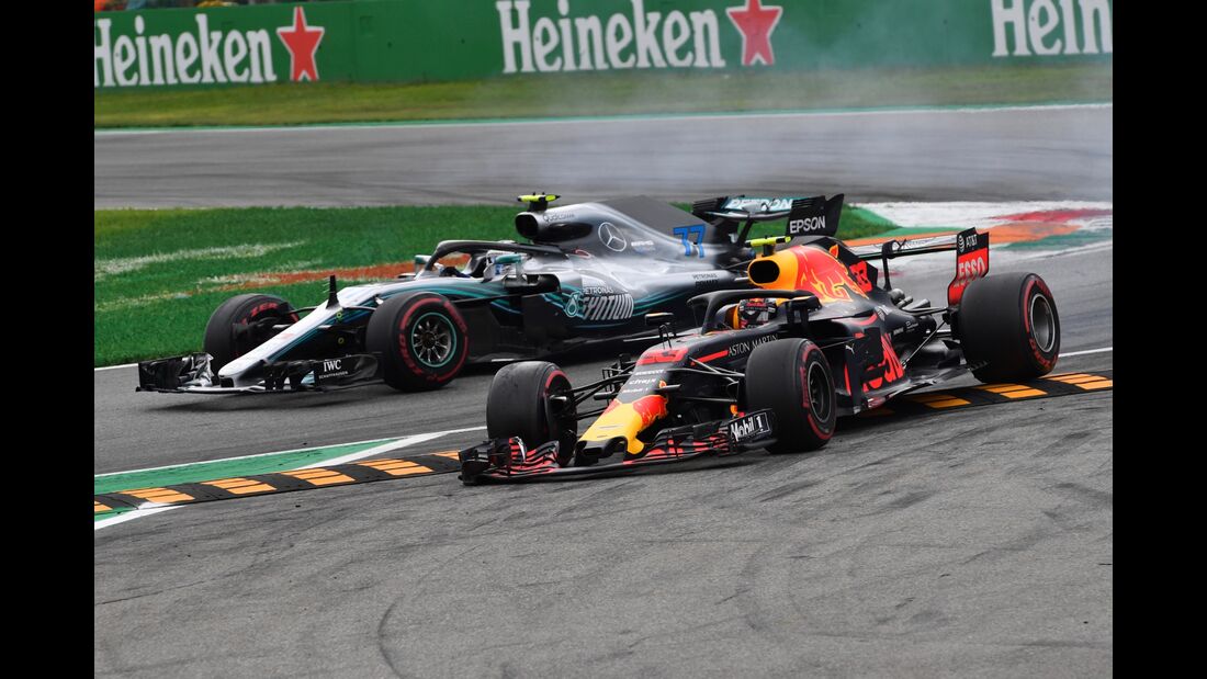Max Verstappen - Red Bull - Valtteri Bottas - Mercedes - Formel 1 - GP Italien - 02. September 2018