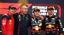 Max Verstappen - Sergio Perez - Charles Leclerc - Formel 1 - GP Aserbaidschan - 30. April 2023