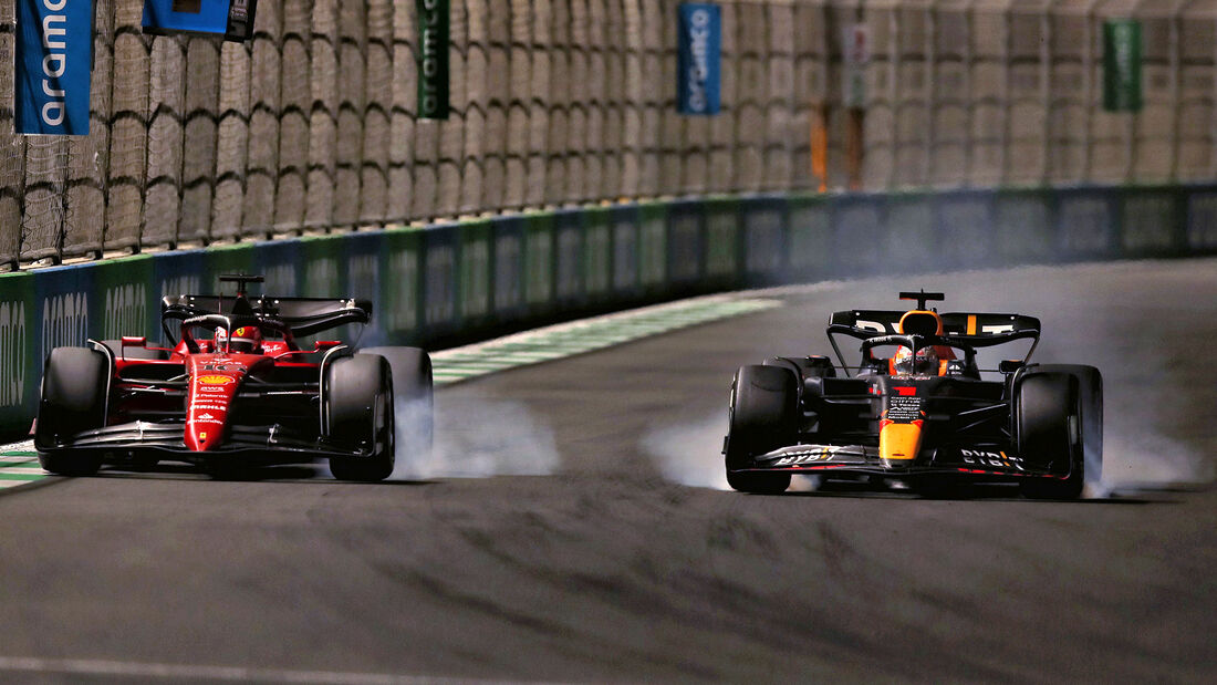 Max Verstappen vs. Charles Leclerc - Formel 1 - GP Saudi Arabien 2022 - Rennen