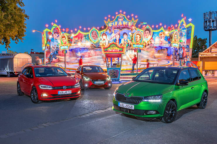 Mazda 2 Skoda Fabia Und Vw Polo Drei Kleinwagen Im Test Technische Daten Auto Motor Und Sport