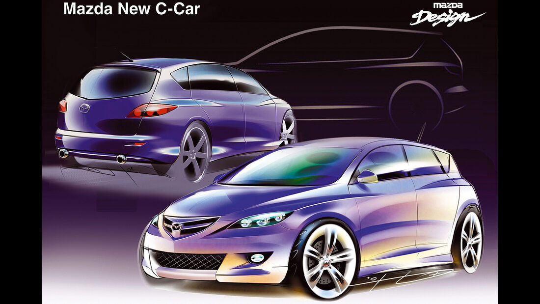 Mazda 3, Generation 1 2003, Zeichnungen