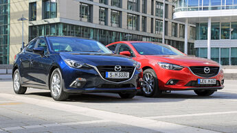 Mazda 3, Mazda 6, Frontansicht