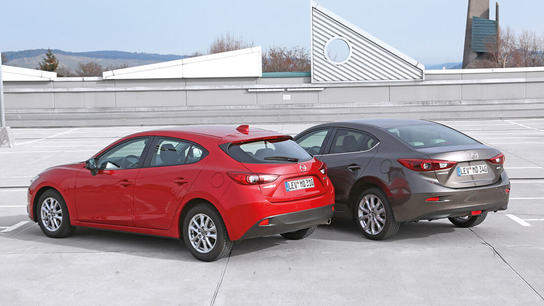 Mazda 3, Modellvarianten, Heckansicht