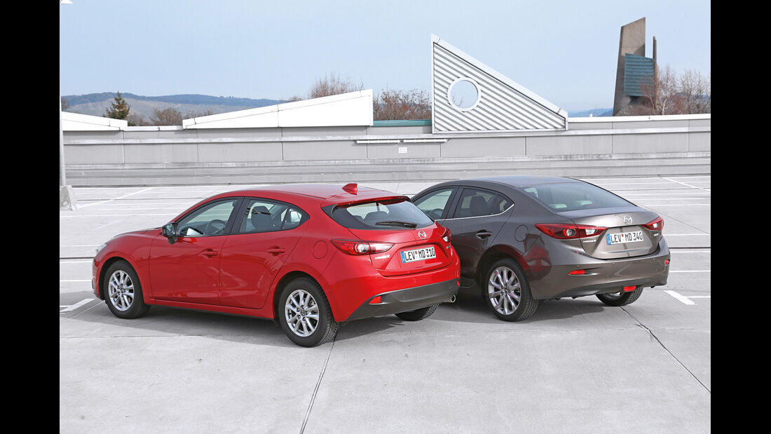 Mazda 3, Modellvarianten, Heckansicht