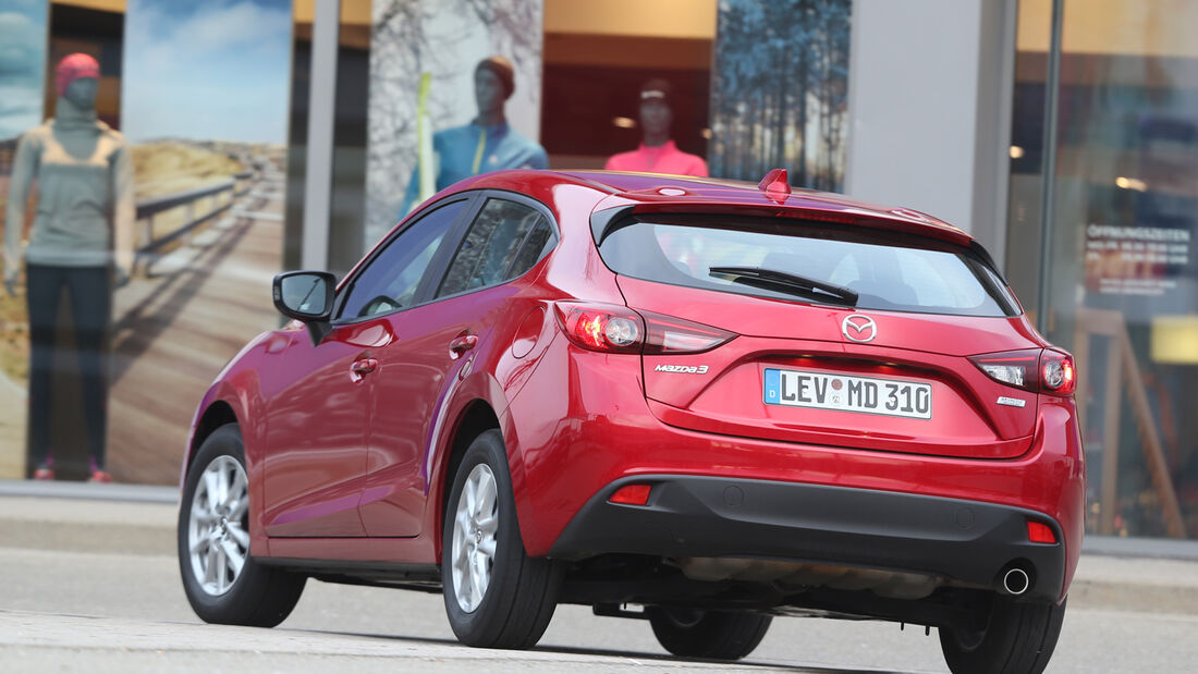 Mazda 3 Skyaktiv-G 100, Heckansicht