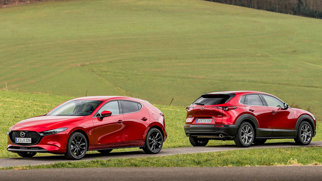 Mazda 3 und CX-30 e-Skyactiv X