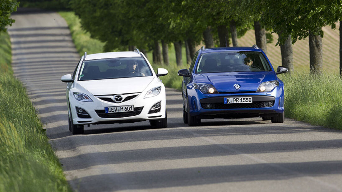 Mazda 6 Kombi und Renault Laguna