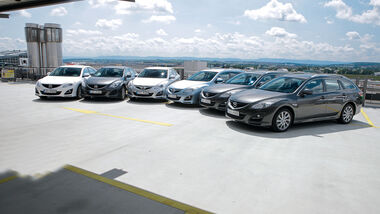 Mazda 6, verschiedene Modelle, Gruppenbild