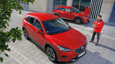 Mazda CX-3 G 150 AWD, Mazda CX-5 G 150 AWD, Draufsicht