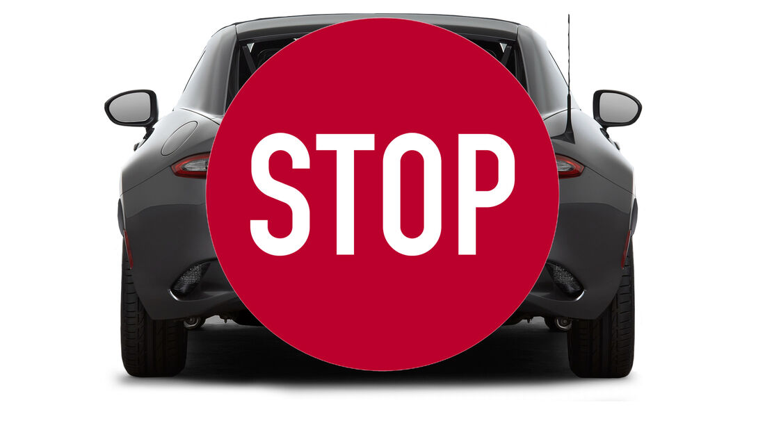 Mazda MX-5 RF Japan Verkauf Stopp Collage