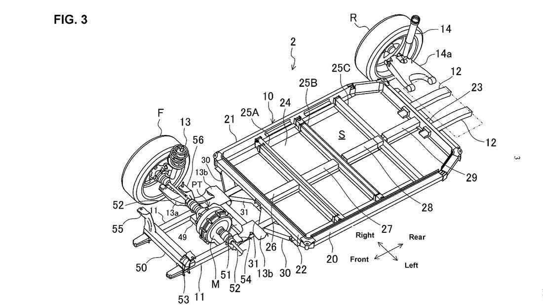 Mazda Patent Elektroauto Plattform Skyactiv EV Scalable Architecture